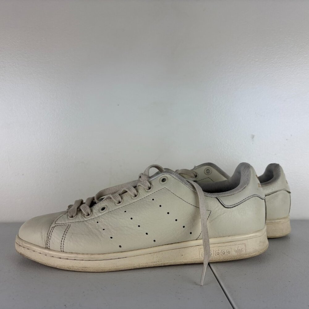 Adidas Stan Smith Shoes Mens Size 11.5 Off White Leather
